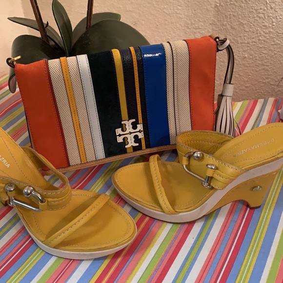 Tory Burch McGraw striped crossbody/clutch bag - Picture 12 of 12